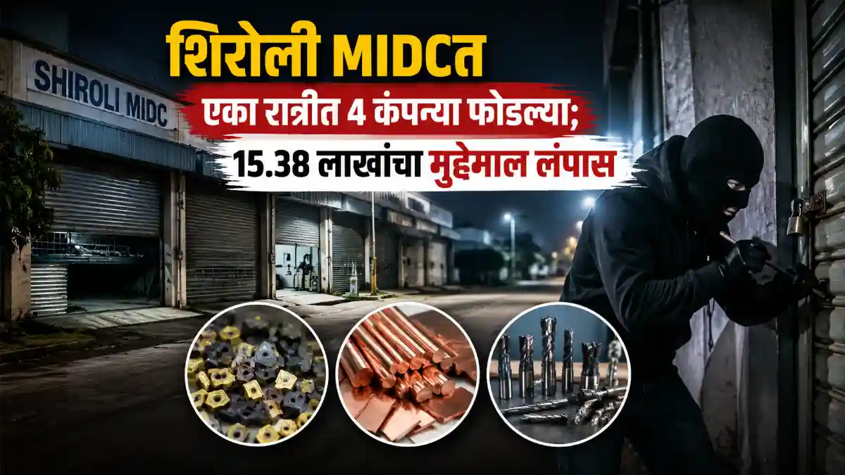 Kolhapur News Shiroli MIDC Theft Case